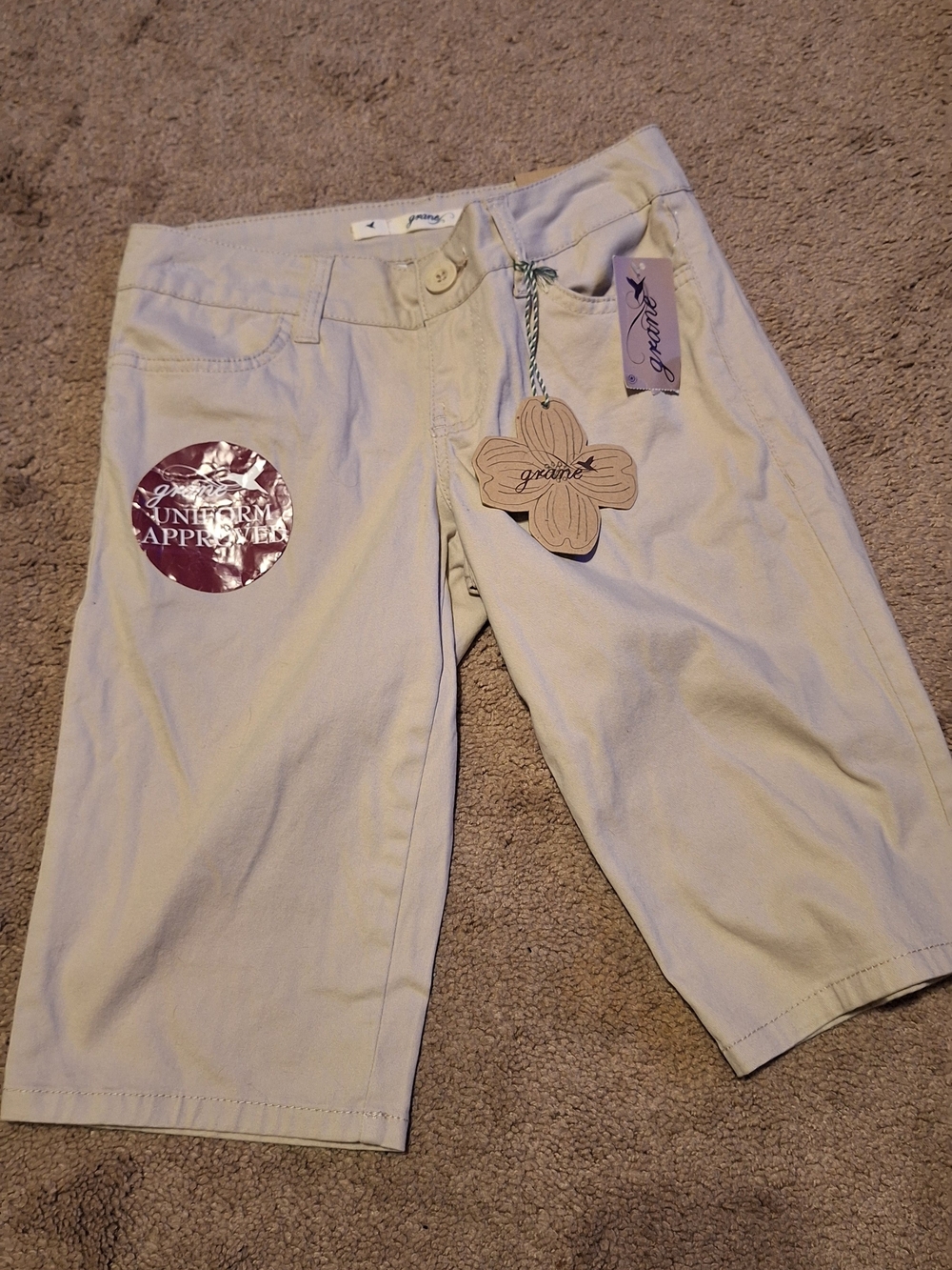 Grane Kids Khaki Bermuda Shorts - Light Tan
